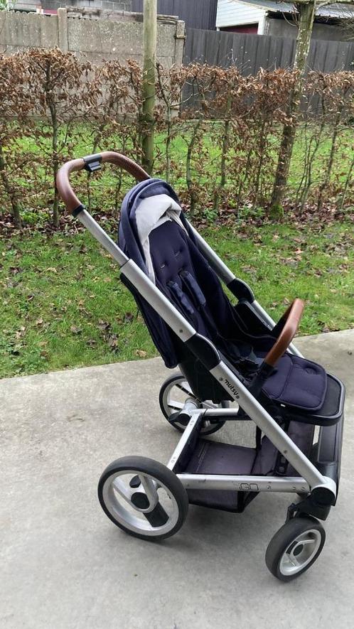 Kinderwagen, Kinderen en Baby's, Kinderwagens en Combinaties, Gebruikt, Kinderwagen, Mutsy, Met reiswieg, Verstelbare duwstang