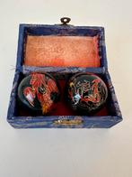 Baoding ballen of mediaankogels met klankschalen binnenin, Ophalen of Verzenden, Gebruikt