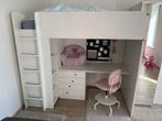 combi bureau hoogslaper bed + 3 kinderkasten, Kinderen en Baby's, Kinderkamer | Stapelbedden en Hoogslapers, Ophalen, Zo goed als nieuw