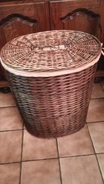 Panier à linge en osier, Huis en Inrichting, Woonaccessoires | Schalen en Manden, Ophalen, Mand, Nieuw, Riet