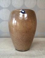 NIEUW! LEONARDO Bouquet vaas in bruin glas 22x16 cm, Overige kleuren, Nieuw, Ophalen of Verzenden, Glas