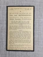 Oorlogsslachtoffer Meynendonckx Arendonk +1945 Buchenwald, Verzamelen, Bidprentjes en Rouwkaarten, Ophalen of Verzenden, Bidprentje