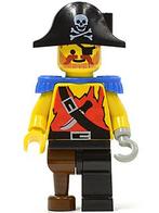 Lego figuur pi023 pirate captain / F1, Enlèvement ou Envoi, Comme neuf, Briques en vrac, Lego