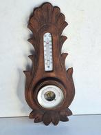 Joli ancien baromètre avec thermomètre en bois, Antiquités & Art, Enlèvement ou Envoi