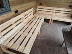 Lounge euro pallets zoals palletten zithoek hout palleten, Tuin en Terras, Ophalen, Zo goed als nieuw, Hout
