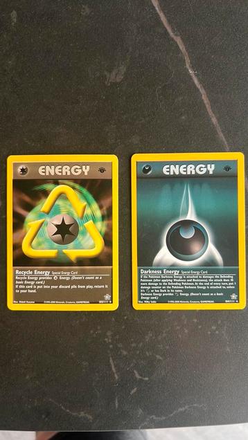 Darkness en Recycle Energy 1st Edition Neo Genesis beschikbaar voor biedingen