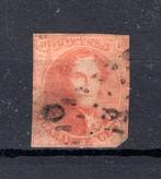 (B) 12 gestempeld 1861 - Langwerpig medaillon - 2, Postzegels en Munten, Ophalen of Verzenden, Postfris, Gestempeld