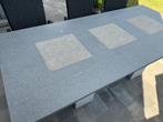 Tuintafel in graniet, Tuin en Terras, Tuintafels, Ophalen, Gebruikt, Rechthoekig