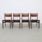 4 chaises de salle à manger vintage en teck 1960, Enlèvement, Utilisé, Mid-Century Modern, Vintage, Scandinavisch, Deens, Quatre