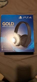 Ps4 golden wireless headset+ wireless ps4 nacon controler, Comme neuf, Enlèvement