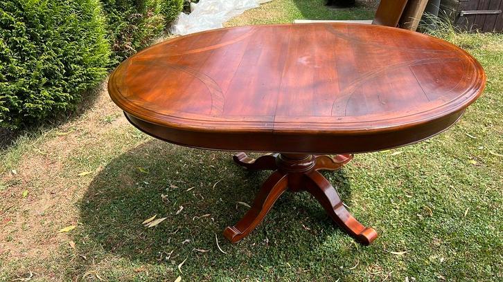 Camille et Vence oval massief kersenhout 2 verlengstukken, Tuin en Terras, Vuurschalen, Zo goed als nieuw, Ophalen