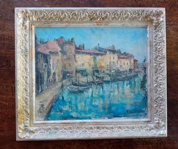 schilderij "Aux Martigues" van F. Cointreau beschikbaar voor biedingen