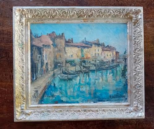 schilderij "Aux Martigues" van F. Cointreau, Antiek en Kunst, Kunst | Schilderijen | Klassiek, Ophalen
