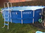 Intex groot opbouwzwembad rond, Rond, 300 cm of meer, Zo goed als nieuw, Ophalen