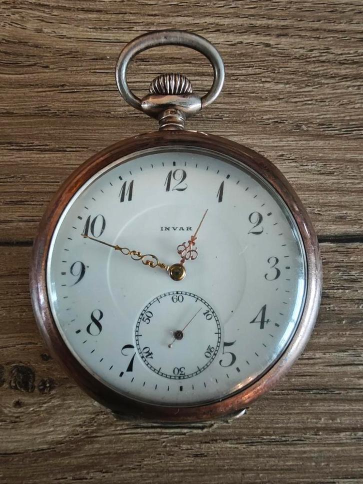 Zakhorloge Invar - Medaille d'or - Milan 1906, Bijoux, Sacs & Beauté, Montres | Anciennes | Antiquités, Montre de poche, Argent