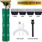 Oplaadbare Professionele Elektrische Tondeuse - Bamboe Groen, Handtassen en Accessoires, Uiterlijk | Haarverzorging, Niet ingevuld