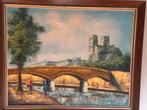 Parijs     50x63 op paneel  met kader, Ophalen