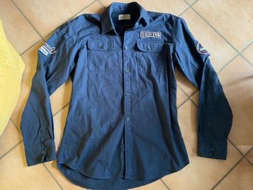 Jack & Jones vliegeniersshirt M marineblauw patch zoals nw beschikbaar voor biedingen