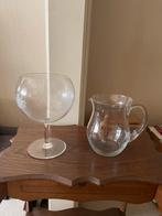 Set van twee karaffen van kristal en glas, Ophalen, Zo goed als nieuw