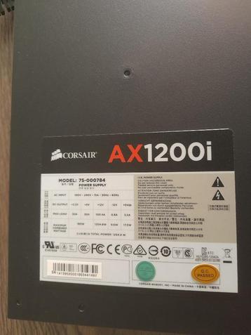 Corsair AX 1200i digitale modulaire voeding beschikbaar voor biedingen