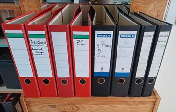 Ringmappen - classeurs - A4 - 8 stuks beschikbaar voor biedingen