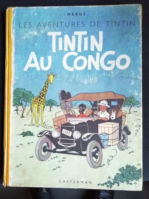 Tintin au Congo - 1946 !!! Version française (Hergé) - Tinti, Livres, BD, Utilisé, Une BD, Enlèvement ou Envoi