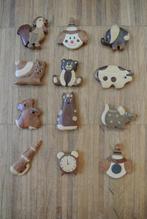 Set van 12 houten magneten, Autres types, Enlèvement ou Envoi, Neuf