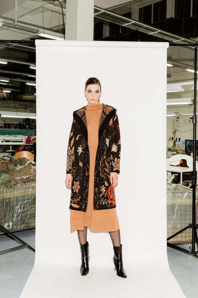 IVKO/Beautiful jacquard Ornament Flower Coatigan with Hood, Kleding | Dames, Truien en Vesten, Nieuw, Maat 38/40 (M), Blauw, Ophalen of Verzenden