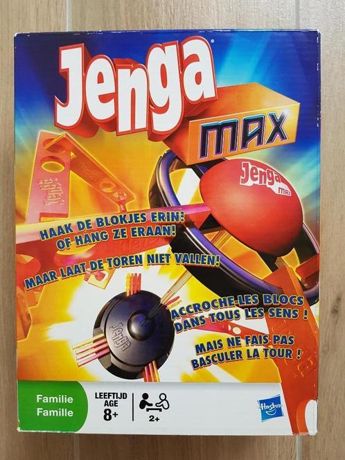 Jenga Max - Hasbro - 2009 - Familiespel, Hobby en Vrije tijd, Gezelschapsspellen | Bordspellen, Gebruikt, Een of twee spelers