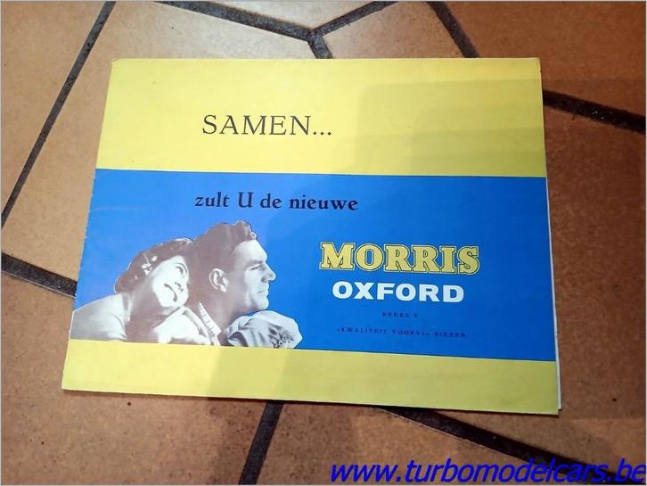 Folder Morris Oxford 1959, Livres, Autos | Brochures & Magazines, Comme neuf, Général, Envoi