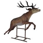 Flying reindeer on metal base – Rendier beeld 289 cm