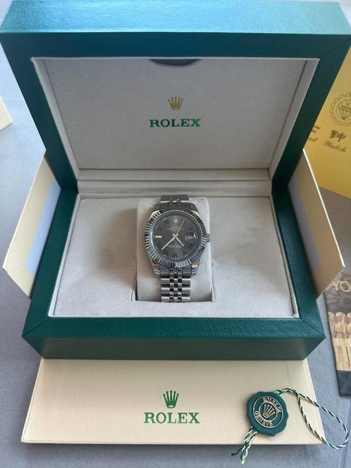 Rolex datejust wimbledon 41mm, Handtassen en Accessoires, Horloges | Heren, Zo goed als nieuw, Rolex, Ophalen of Verzenden