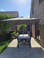 Luxe zweefparasol met led verlichting en 360gr draaibaar, Ophalen, Zo goed als nieuw, Zweefparasol, Kantelbaar