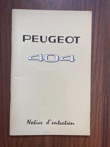 Conduite et entretien Peugeot 404 de 1962, tres belle etat