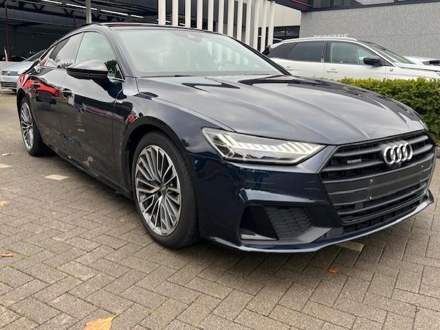 Audi A7 55 TFSIe Quattro Stronic Sline 367pk, Auto's, Audi, Bedrijf, Te koop, A7, 4x4, Achteruitrijcamera, Adaptieve lichten, Airbags
