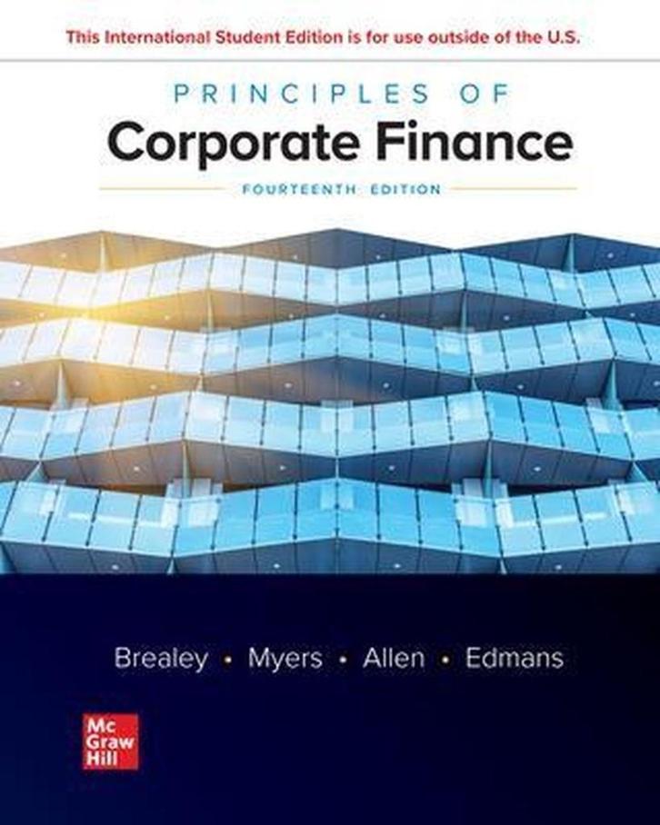 Principles of Corporate Finance - Brealey et al. 14 - NIEUW, Boeken, Studieboeken en Cursussen, Nieuw, Hoger Onderwijs, Ophalen of Verzenden