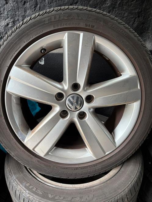 Kits été vw 225 45 17 pneus 5mm golf touran jetta 5x112, Auto-onderdelen, Banden en Velgen, Band(en), Ophalen