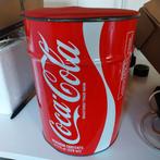 Coca-cola opbergton, zitje vintage jaren '90, Ophalen of Verzenden, Zo goed als nieuw