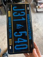 Nummerplaat Washington, Verzamelen, Automaten | Gokkasten en Fruitautomaten, Ophalen, Zo goed als nieuw