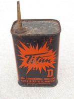 huile lubrifiante « petit diesel » pour bidon TITAN vintage, Emballage, Utilisé, Enlèvement ou Envoi