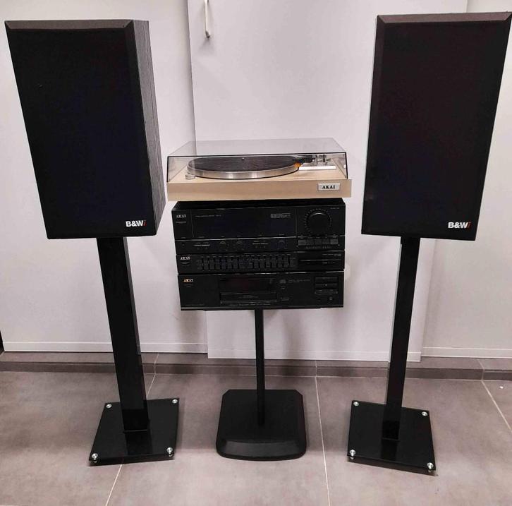 AKAI top set met B&W luidsprekers alles apart TK/beluisteren, Audio, Tv en Foto, Stereoketens, Zo goed als nieuw, Akai, Ophalen of Verzenden