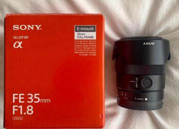 Objectief Sony fe 35mm f 1.8 beschikbaar voor biedingen