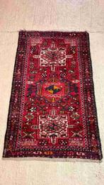 Perzisch handgeknoopt tapijt rood versleten sleets 124/75, Ophalen of Verzenden