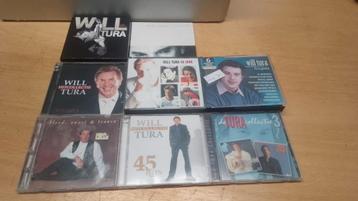 Lotje cd's Will Tura alles samen koopje  beschikbaar voor biedingen