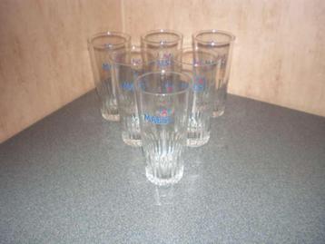 6 nieuwe glazen 33 cl Maes beschikbaar voor biedingen