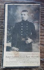 Begrafenisaankondiging soldaat 14e linie 1914 Boortmeerbeek, Verzamelen, Militaria | Algemeen, Foto of Poster, Ophalen of Verzenden