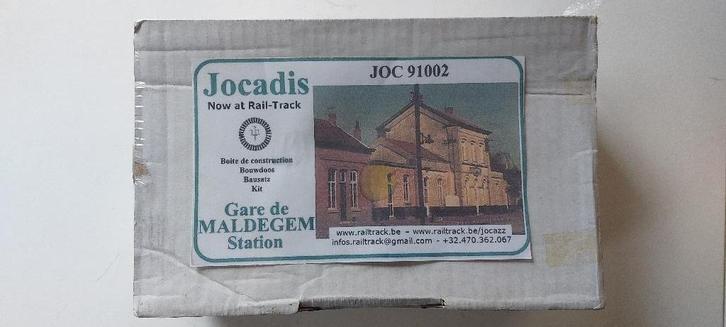 JOCADIS- SNCB/NMBS KIT STATION VAN MALDEGEM*HO, Hobby en Vrije tijd, Modeltreinen | H0, Nieuw, Brug, Tunnel of Gebouw, Gelijkstroom of Wisselstroom