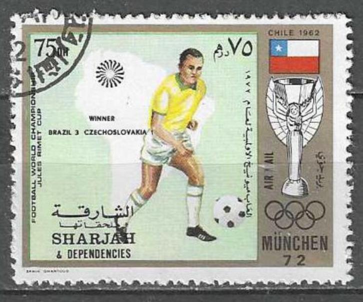 Sharjah 1972 - Stampworld 1149 - Wereldbeker Voetbal (ST), Postzegels en Munten, Postzegels | Azië, Verzenden