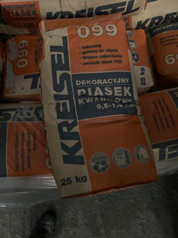 Kwartszand - in zakken van 25kg - ca. 9 paletten beschikbaar voor biedingen