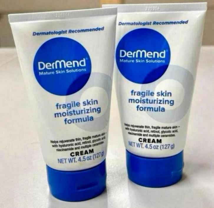 2x DerMend Fragile Skin Moisturizing Formula Cream creme 2X, Handtassen en Accessoires, Uiterlijk | Lichaamsverzorging, Nieuw